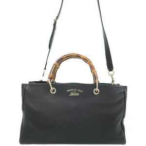 GUCCI Bamboo Shopper 2way Leather Tote Bag